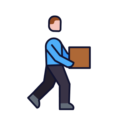 Somebody carrying a package